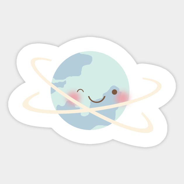 Blue Planet Sticker by littlemoondance